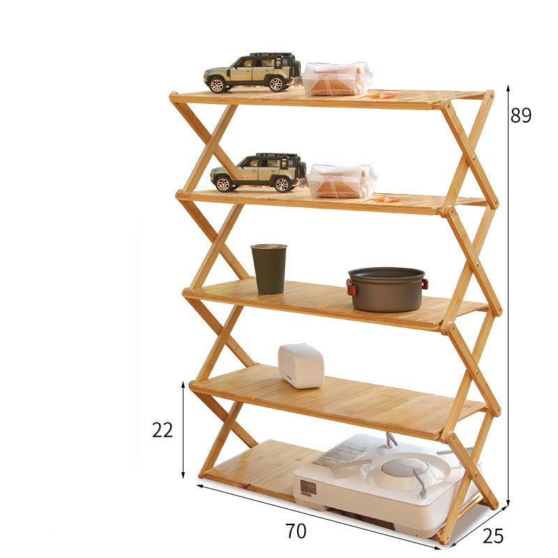 Outdoor camping portable shelves