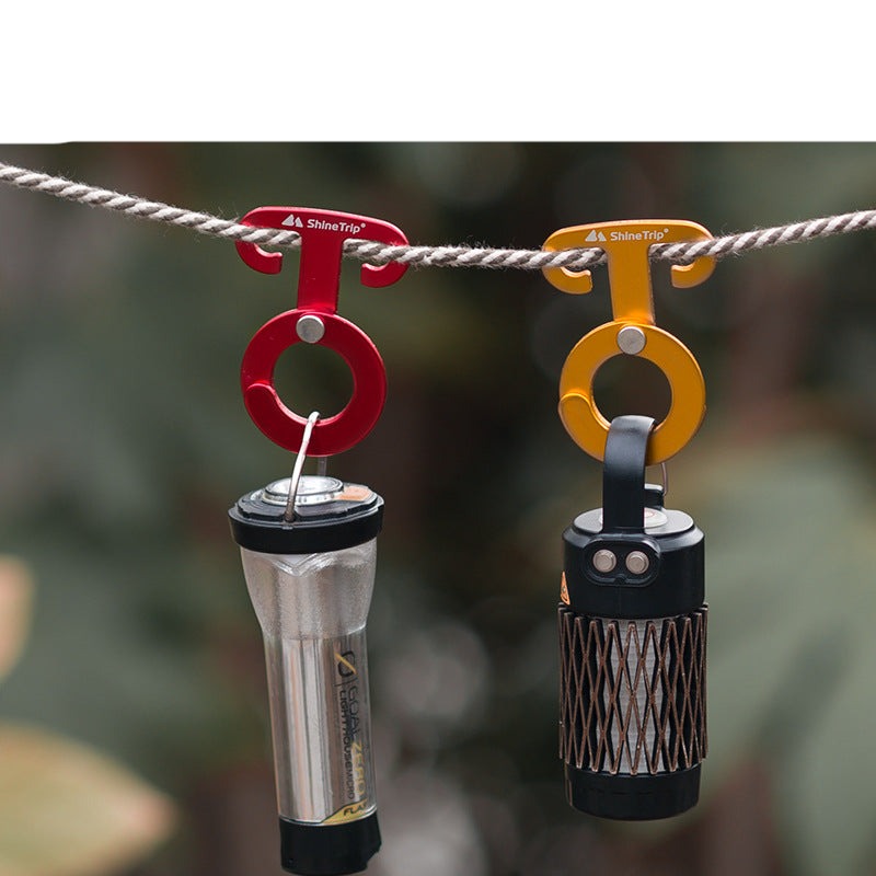 Aluminum camping wind rope lanyard