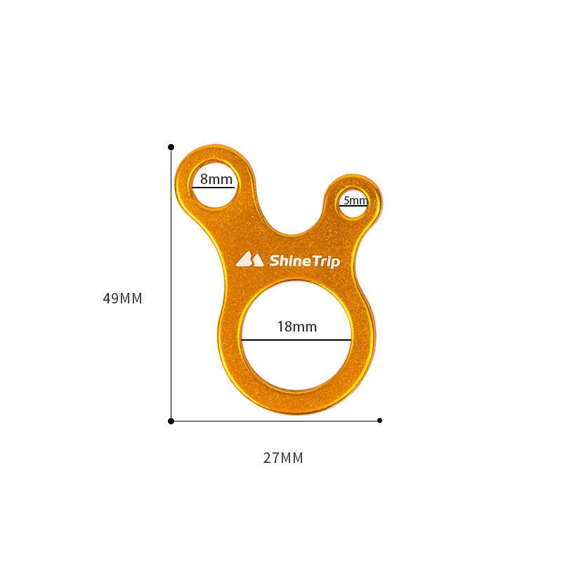 Climbing buckle outdoor 3-hole quick knot tool