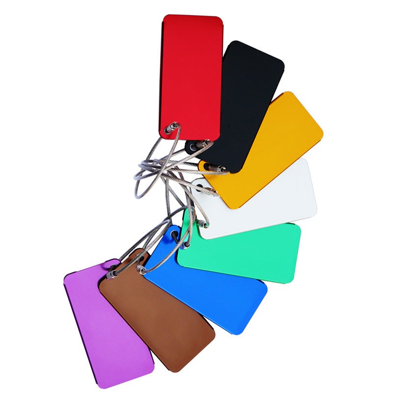 High-grade metal aluminum luggage tag