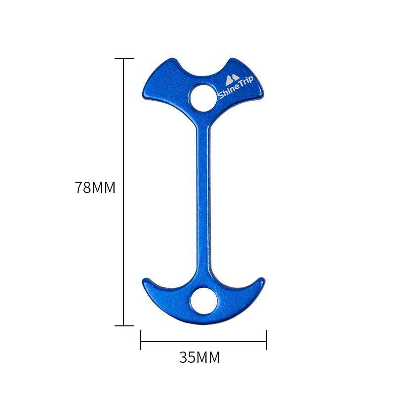 Extended camping tent fishbone ground pegs