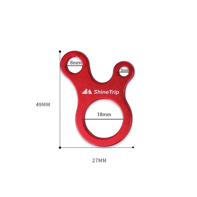 Climbing buckle outdoor 3-hole quick knot tool