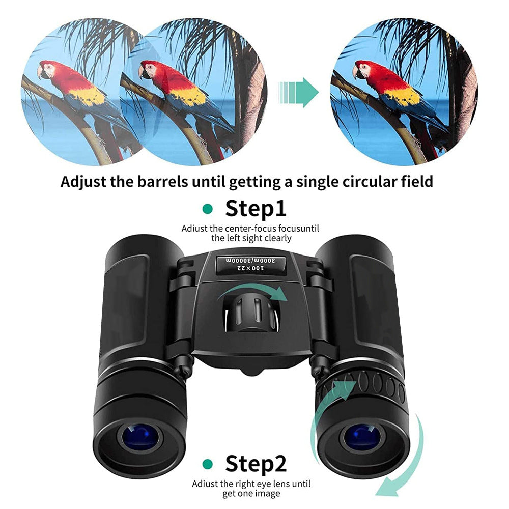 300x25 high magnification HD folding binoculars