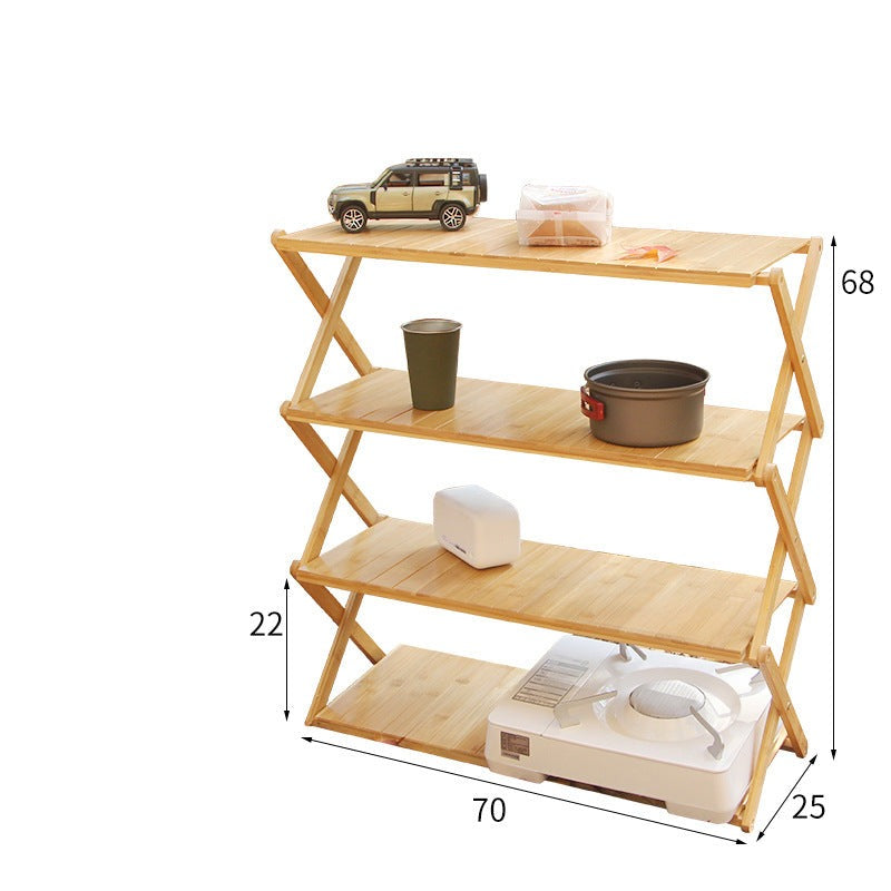 Outdoor camping portable shelves