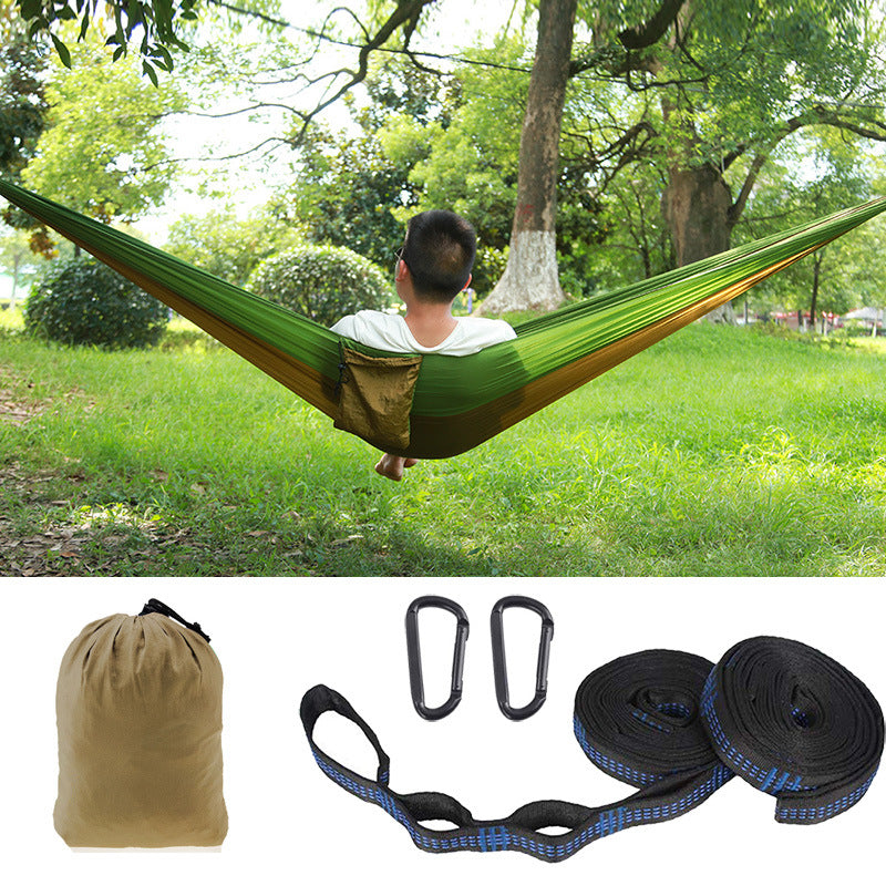 Outdoor camping nylon hammock