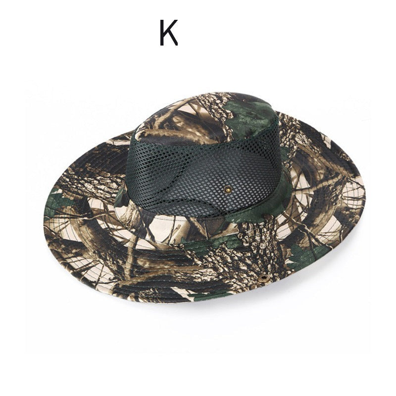 Summer outdoor hiking camouflage cap