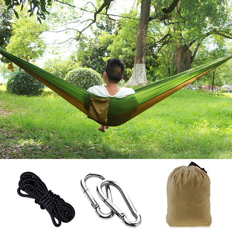 Outdoor camping nylon hammock