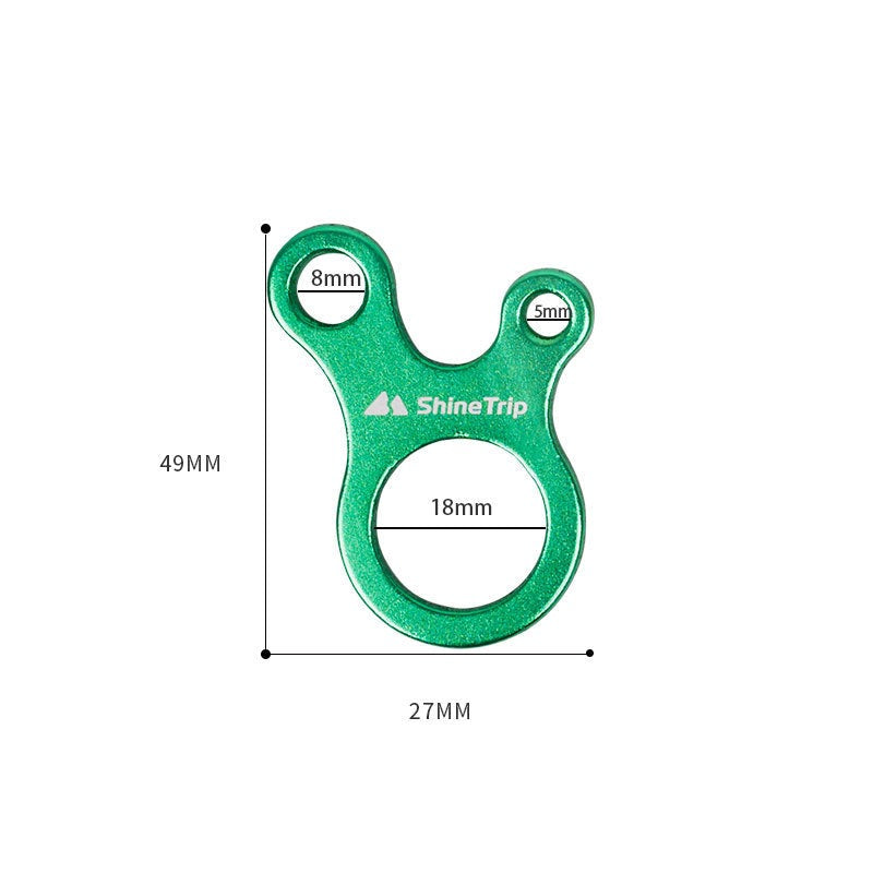 Climbing buckle outdoor 3-hole quick knot tool