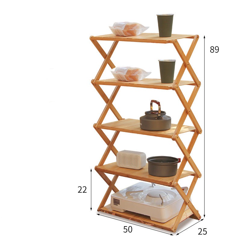 Outdoor camping portable shelves