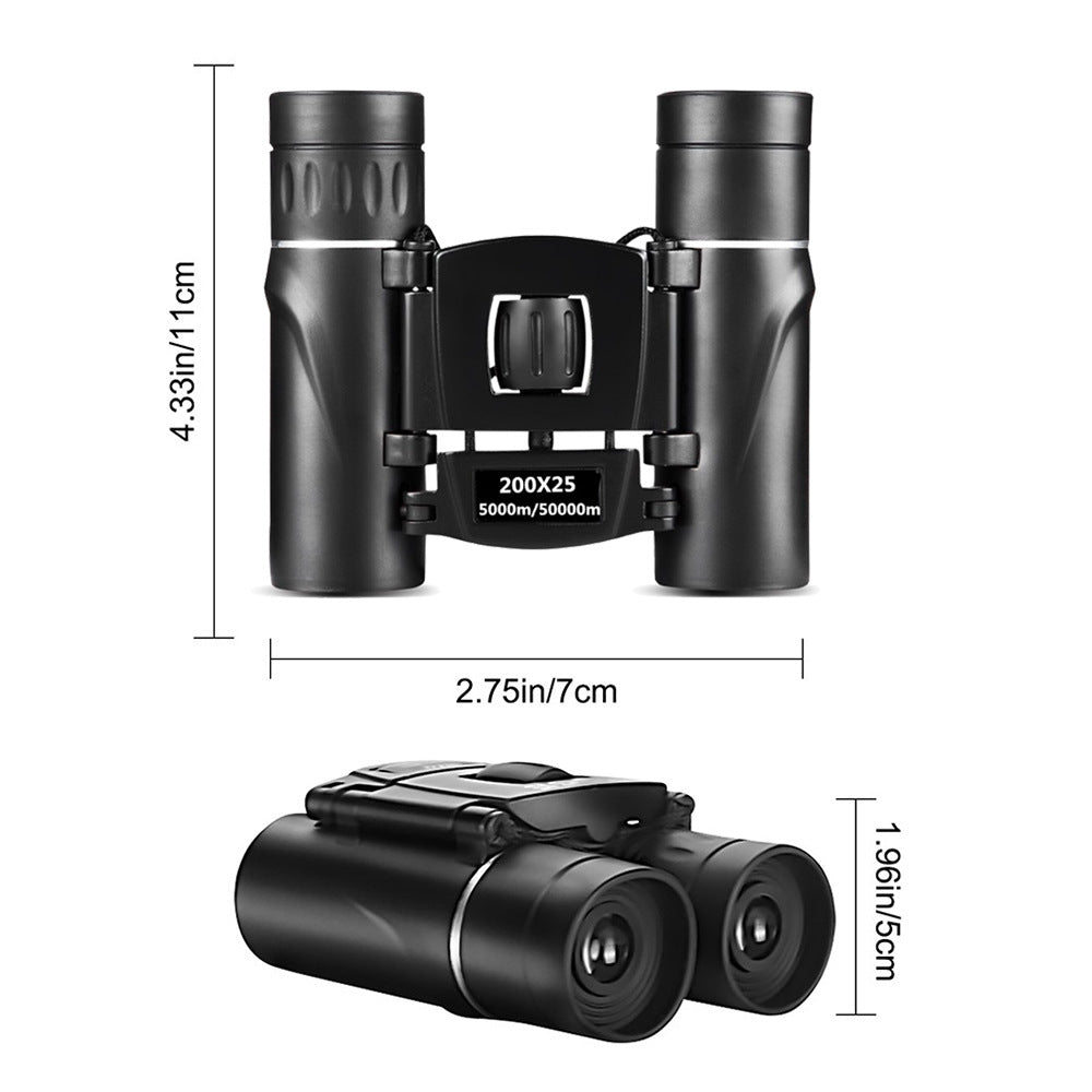 300x25 high magnification HD folding binoculars