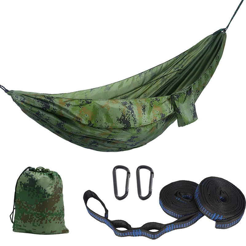 Outdoor camping nylon hammock