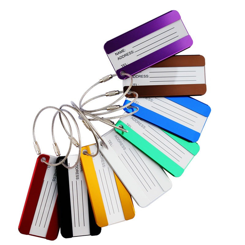 High-grade metal aluminum luggage tag