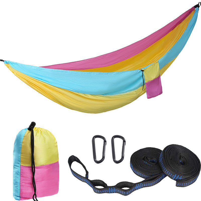 Outdoor camping nylon hammock