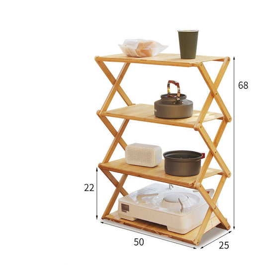 Outdoor camping portable shelves