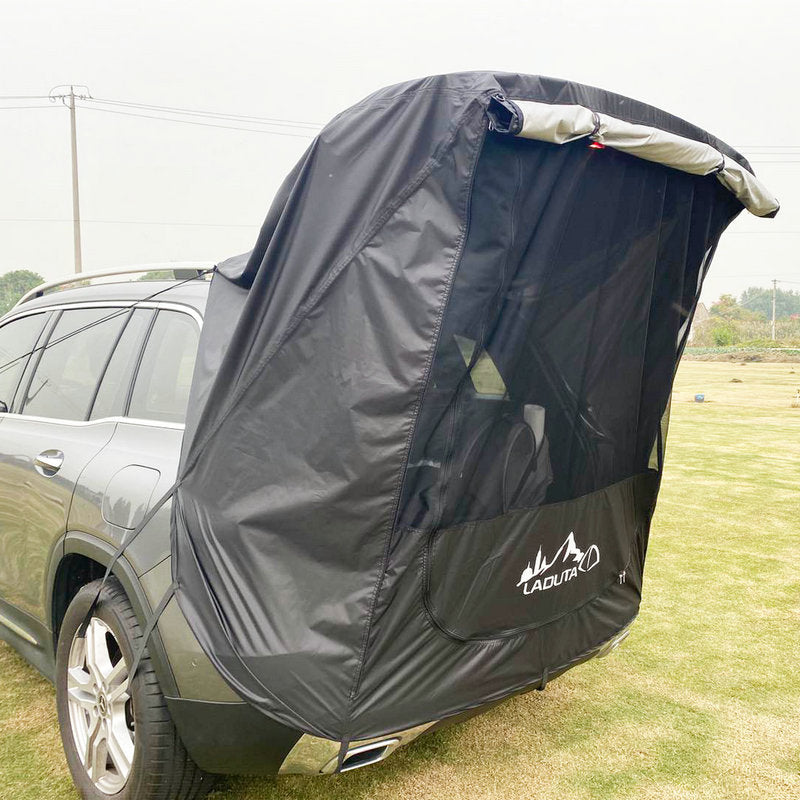 Outdoor self-drive barbecue camping car rear extension tent