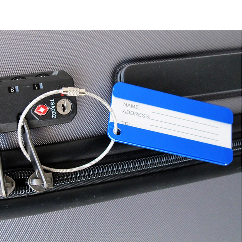 High-grade metal aluminum luggage tag