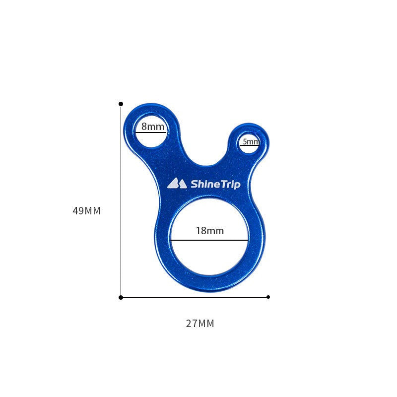 Climbing buckle outdoor 3-hole quick knot tool