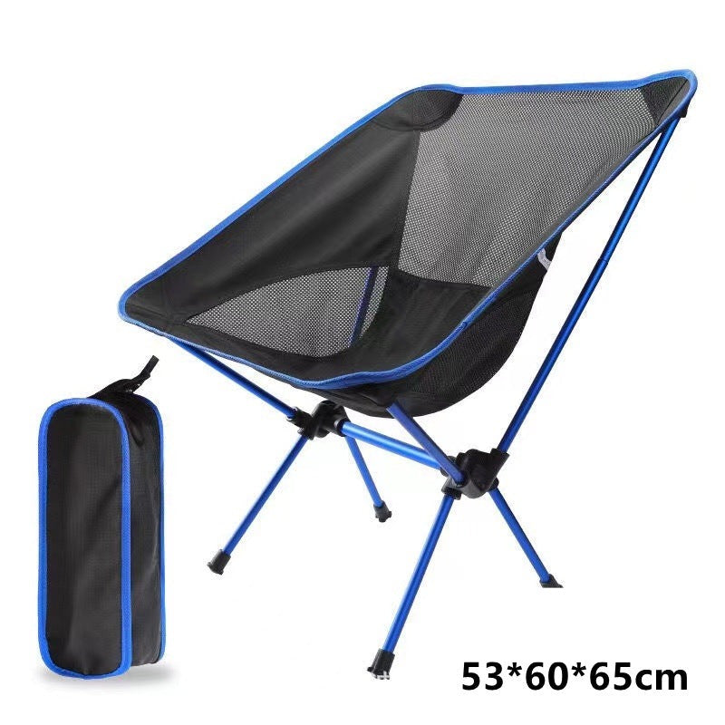 Outdoor camping camping folding moon chair