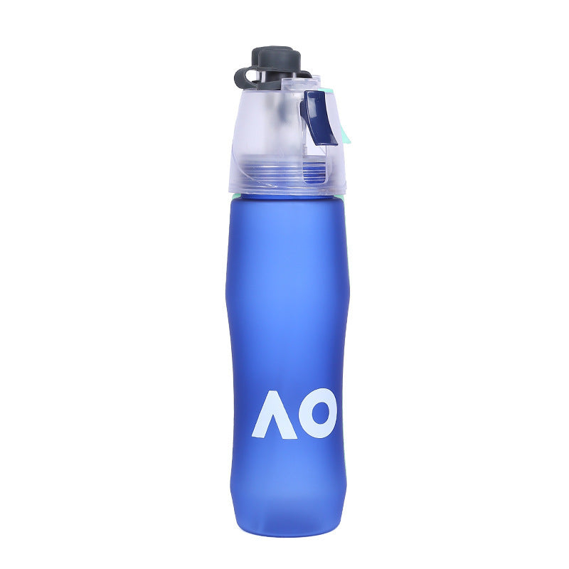 Summer new portable outdoor frosted spray water cup