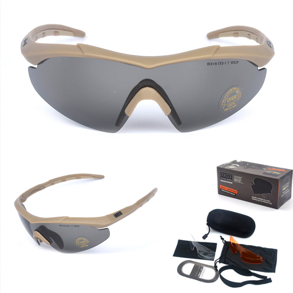 Tactical protective glasses for military fans